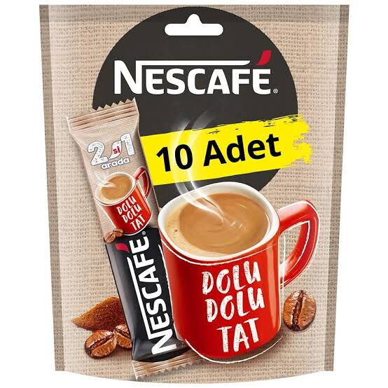 Nescafe 2si1 Arada 10 gr 10'lu Paket X 1 Adet