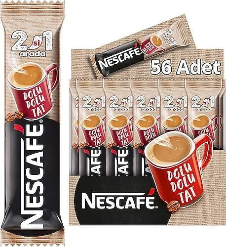 Nescafe 2si1 Arada 10 gr 56'lı X 1 Adet