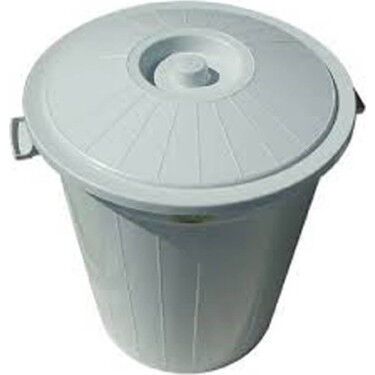 Çöp Kovası Battal Gri 50 lt X 1 Adet